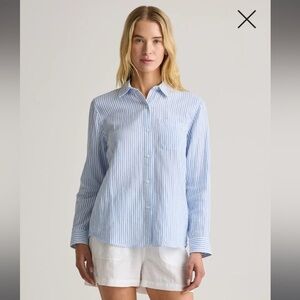 Quince Organic Cotton Gauze Long Sleeve Shirt